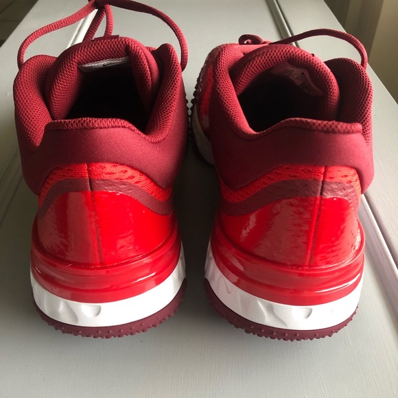 Nike Alpha Huarache Elite 4 TF Turf Hyper Red baseball shoes - Picture 6 of 10